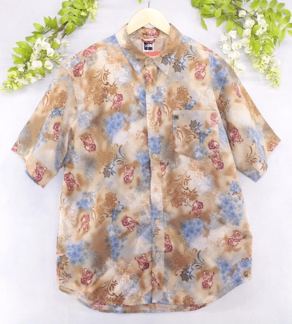 The North Face NWT Sz M Shirt Lightweight Shirt Wild Horses Retro Revival